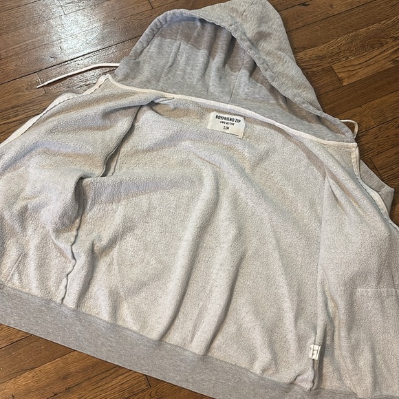 SWS Active Gray Zip-Up Hoodie, Boyfriend Fit, Size S/M, Measurements in Photos - Picture 7 of 12